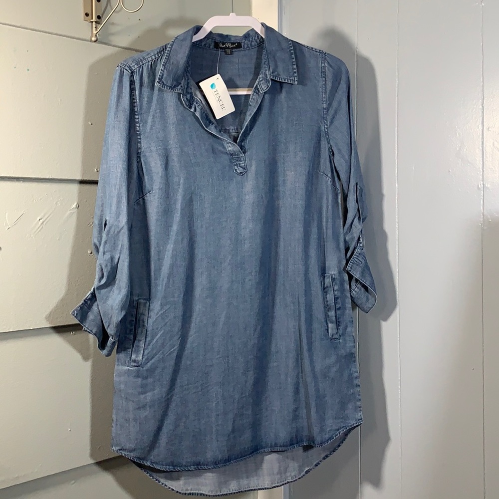 NWT XS Blue Jean Dress w/Pockets